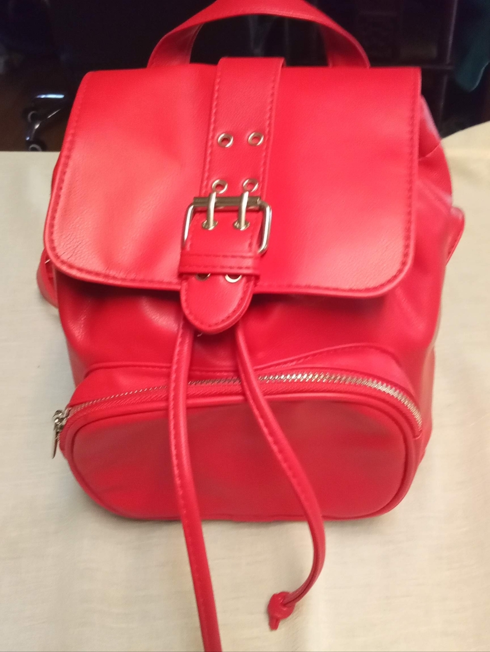 Wild Fable Red Mini Buckle Backpack - Picture 2 of 9